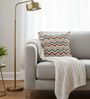 Pack Of 1 Embroidered Chevron Throw Cushion Covers (18x18)