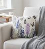 Pack Of 1 Hand-Sketched Floral & Butterfly Throw Cushion Covers (18x18)
