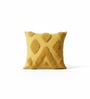 Pack Of 1 Sunny Yellow Tufted Throw Cushion Covers (18x18)