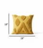Pack Of 1 Sunny Yellow Tufted Throw Cushion Covers (18x18)