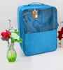 Pack Of 1 Sky Blue Nylon Travel Shoe Bags Cover