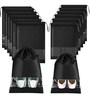 Pack Of 12 Black Shoe Organizer Bag Covers