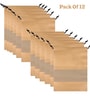Pack Of 12 Brown Shoe Organizer Bag Covers