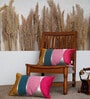 Pack of 2 Abstract Cotton Hand Embroidered Cushion Cover 12x18 inches
