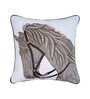 Pack of 2 Animalistic Cotton Embroidered Cushion Cover 16x16 inches