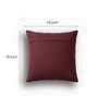Pack of 2 Aubergine Abstract  Cotton Hand Crafted Cushion Covers