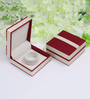 Pack Of 2 Bangle and Ring Earring Round Mini Jewellery Storage Organizer Box (Maroon)
