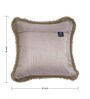 Pack of 2 Black Velvet Fringed Velvet Cushion Cover 16x16 inches