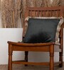 Pack of 2 Black Velvet Fringed Velvet Cushion Cover 16x16 inches