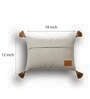 Pack of 2 Brown Abstract  Cotton Hand Crafted Cushion Covers