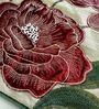 Pack of 2 Crimson Red Floral  Velvet Hand Crafted Cushion Covers