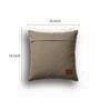 Pack of 2 Earthy Taupe Abstract  Cotton Hand Crafted Cushion Covers