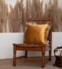 Pack of 2 Honey Gold Velvet Fringed Velvet Cushion Cover 16x16 inches