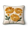 Pack of 2 Honeygold Floral  Cotton Velvet Hand Crafted Cushion Covers