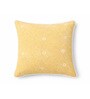 Pack of 2 Lemon Yello Floral  Cotton Hand Crafted Cushion Covers