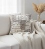 Pack of 2 Nude Abstract Cotton Hand Crafted Cushion Covers