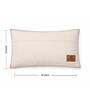 Pack of 2 Off White Pumpkin Cotton Hand Crafted Cushion Covers