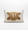 Pack of 2 Off White Pumpkin Cotton Hand Crafted Cushion Covers