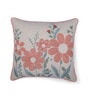 Pack of 2 Pink Floral Cotton Hand Crafted Cushion Covers