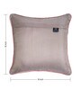 Pack of 2 Pink Floral Velvet Embroidered Cushion Cover 16x16 inches