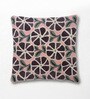 Pack of 2 Plum Abstract  Cotton Hand Crafted Cushion Covers