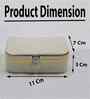 Pack Of 2 Cream Ring Storage Box Jewellery Organizer