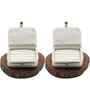 Pack Of 2 Cream Ring Storage Box Jewellery Organizer