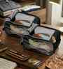 Pack Of 2 Black Shoe Nylon Organizer Bag Covers