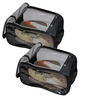 Pack Of 2 Black Shoe Nylon Organizer Bag Covers
