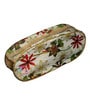 Pack Of 2 Floral Nylon Slipper Organizer Bag Covers