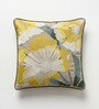 Pack of 2 Yellow Floral  Cotton Hand Crafted Cushion Covers