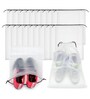 Pack Of 24 White Shoe Organizer Bag Covers