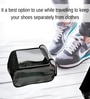 Pack Of 3 Black Shoe Nylon Organizer Bag Covers