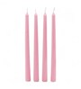 Pack of 4 Rose Fragrance Smokeless 10 Inch Taper Dinner Candles