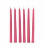 Pack of 6 Peach Unscented Taper 10 Inches Smokeless Long Candles