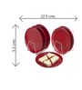 Varmora Plastic Round Side Plate-BPA Free | Microwave Safe| Great For Outdoor picnics | Best for Occasions & Quick Meals ( Set of 6 |Maroon)