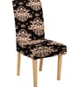 Multicolor Pack Of 6 Strectchable Printed Polyester Chair Cover