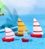 Pack of 6 Yatch Ship Miniature Decor