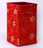 PackNBUY Square Canvas 62 L Red Laundry Basket
