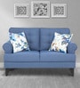 HomeTown Paddington Fabric 2 Seater Sofa in Blue Colour