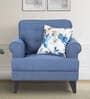 By HomeTown Paddington Fabric 1 Seater Sofa in Blue Colour