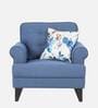 Paddington Fabric 1 Seater Sofa in Blue Colour
