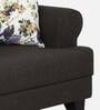 Paddington Fabric 1 Seater Sofa in Brown Colour
