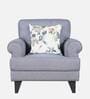Paddington Fabric 1 Seater Sofa in Light Grey Colour