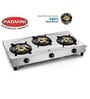 Padmini 3 Burner Stainless Steel Gas Stove CS 304 (ISI Mark)