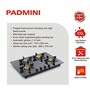 Padmini CS 406 GL IB HF Auto Ignition 4 Burner Built in Glass Gas Hob (1 Jumbo 2 Big 1 Small Burner)