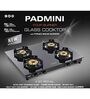 Padmini CS 4GT Royal Manual Ignition 4 Burner Gas Stove (1 HF, 2 Big, 1 Small Burner)
