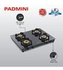 Padmini CS 4GT Royal Manual Ignition 4 Burner Gas Stove (1 HF, 2 Big, 1 Small Burner)