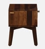 Padova Sheesham Wood Bedside Table in Scratch Resistant Provincial Teak Finish With Drawer