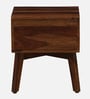 Padova Sheesham Wood Bedside Table in Scratch Resistant Provincial Teak Finish With Drawer